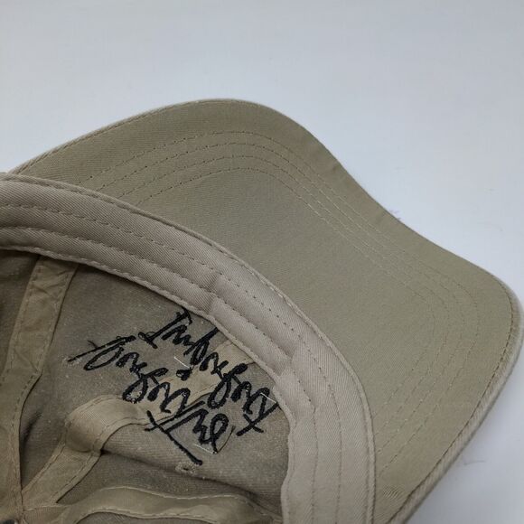 YF Women's Perfectly Imperfect Slideback Hat Tan Embroidered Logo - Picture 9 of 10